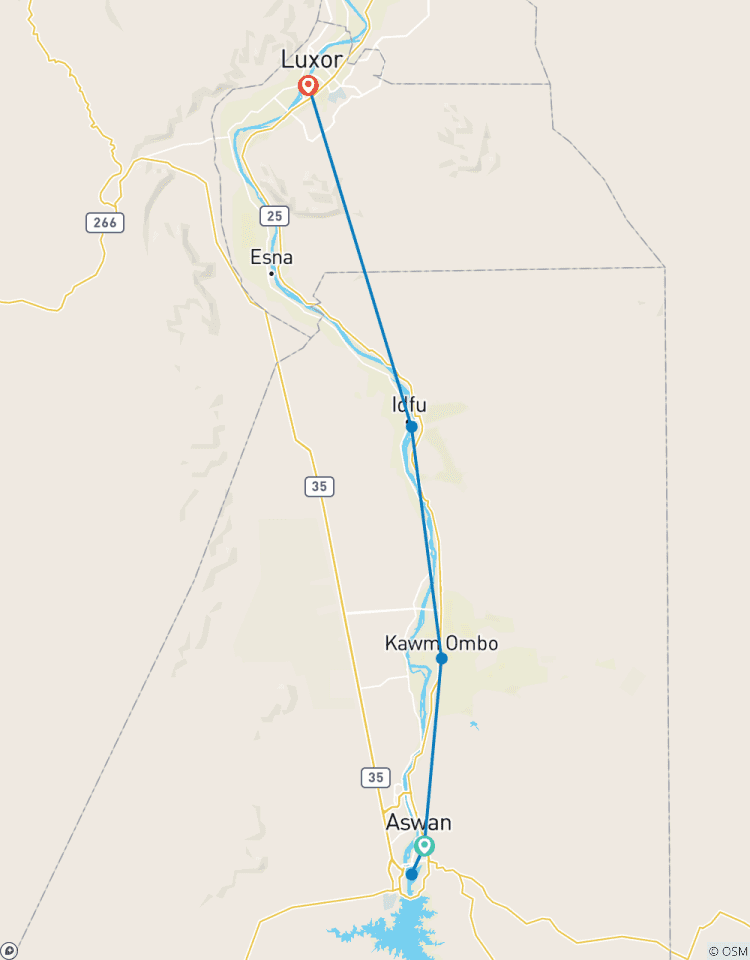 Croisière 5 étoiles sur le Nil d\'Assouan à Louxor - 4 jours avec repas et visites privées, visite guidée circuit