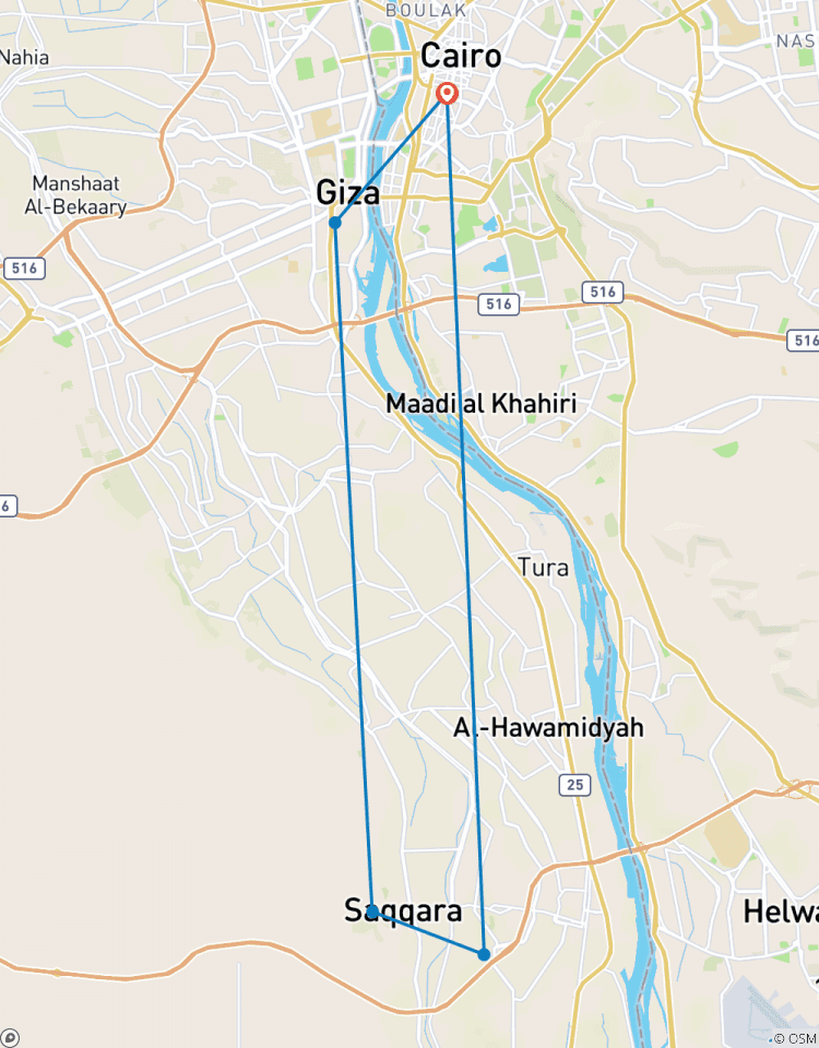 Kairo: Gizeh Pyramide, Sakkara & Memphis geführte Rundreise mit Mittagessen - 1 Tag Rundreise