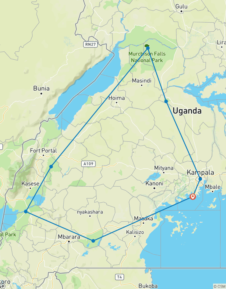 11 Tage Uganda Wildlife Safari fährt Safari Rundreise