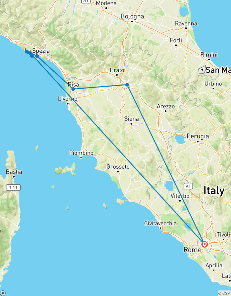Rome, Florence, Cinque Terre, Rome: signature (4* hotels) carbon neutral tour by train Tour