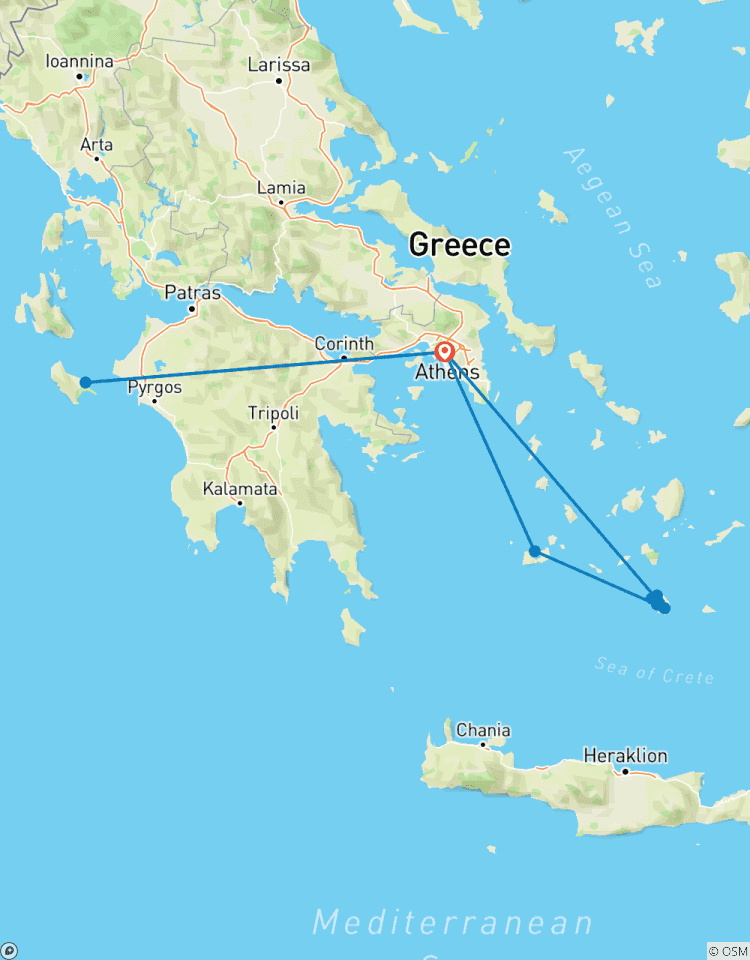 Rundreise Zakynthos, Santorini & Milos (Premium, 8 Tage) Rundreise