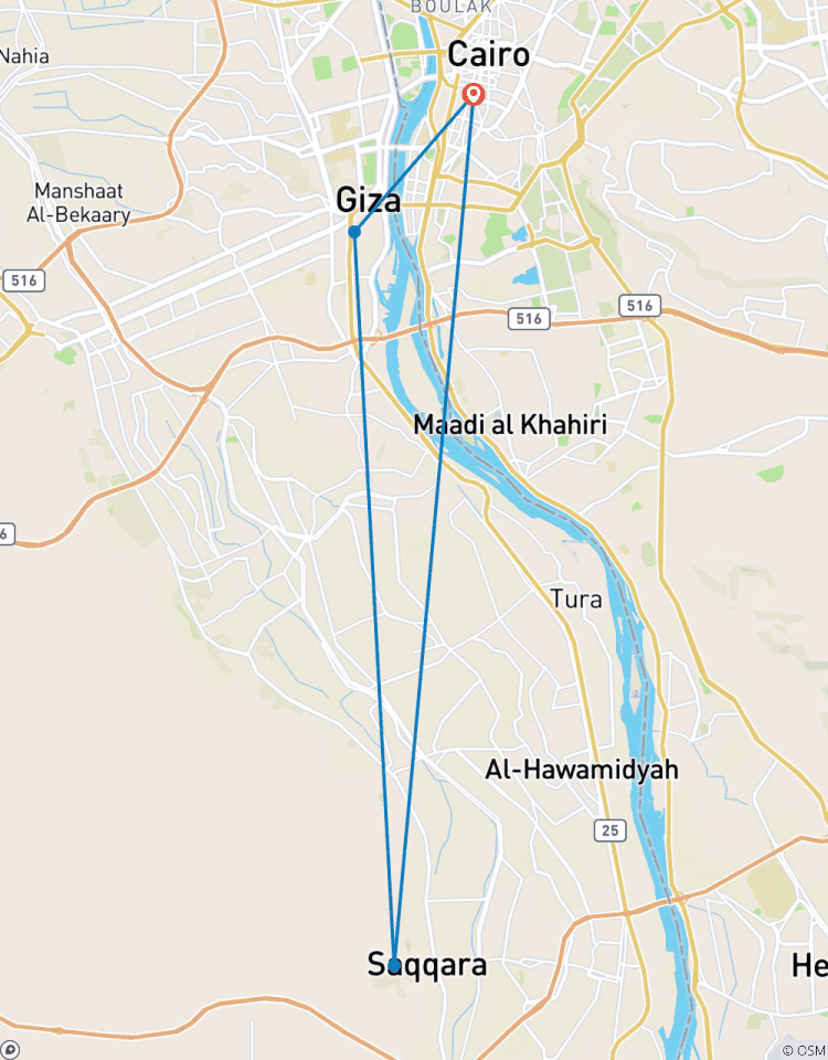 Kairo: Gizeh Pyramiden, Sphinx, Saqqara & Dahshur Tagesausfluge mit Mittagessen Rundreise