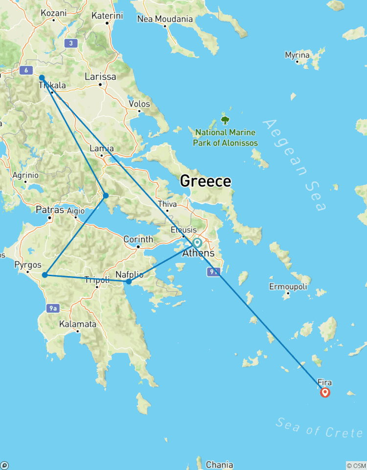 Ancient Greece & Santorini: 10-Day Cultural Group Tour Tour