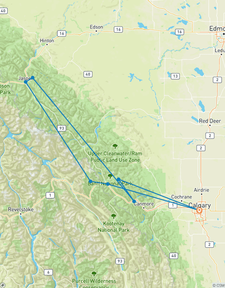 Explorez les Rocheuses canadiennes en 5 jours : Circuit des parcs nationaux de Banff, Jasper et Yoho circuit