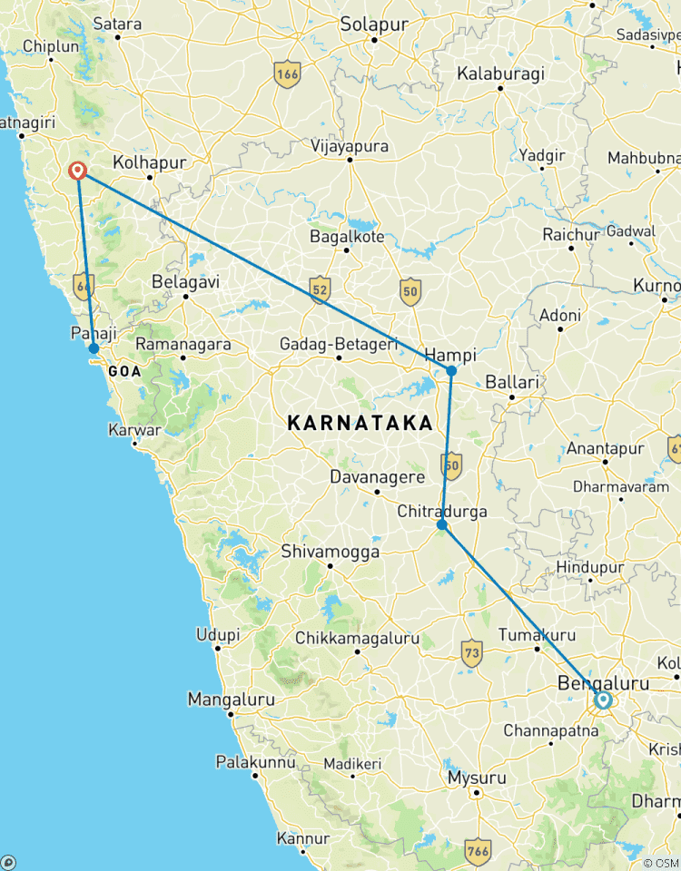 Bangalore nach Hampi & Goa Strandflucht Rundreise