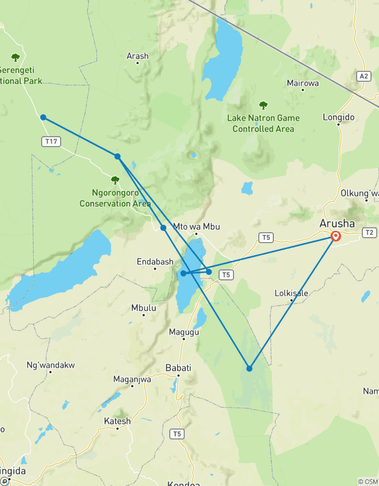 Circuito Migración de 8 días al Serengeti De junio a agosto, gama media
