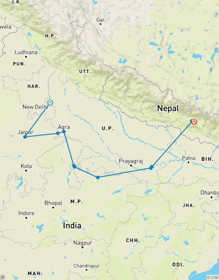 Inde du Nord et Népal circuit