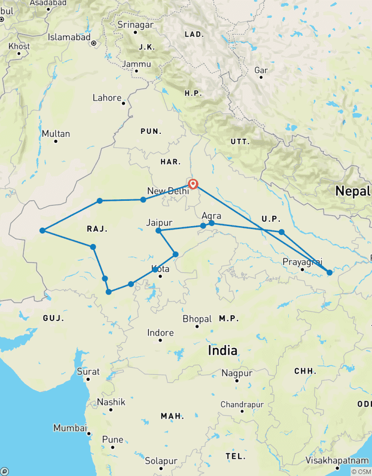 Circuito Experiencia del norte de la India