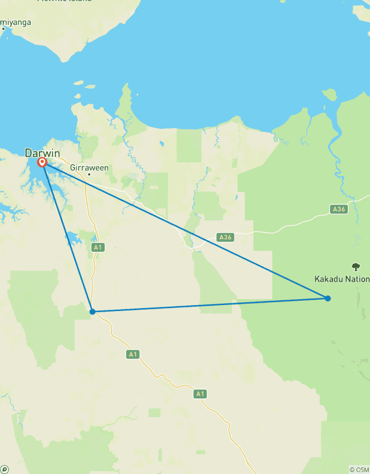 Circuito Excursión de un día al Parque Nacional de Kakadu y Arte Rupestre Aborigen