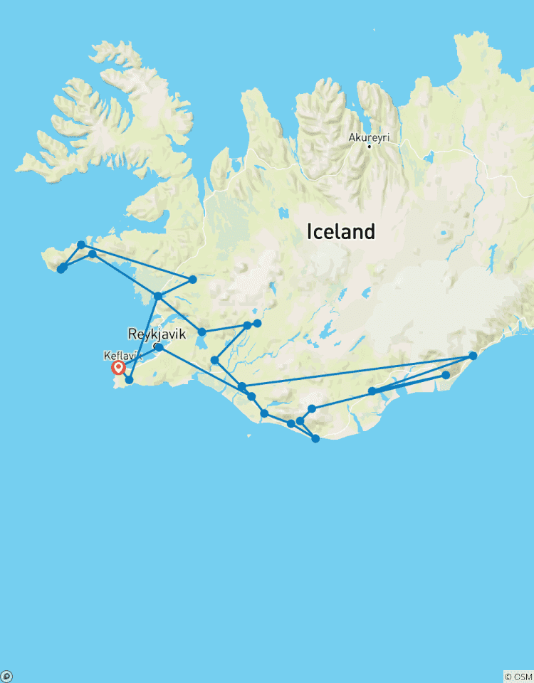 7 jours d\'autotour | Cercle d\'or, côte sud, Snæfellsnes et Reykjavik (Hiver) circuit
