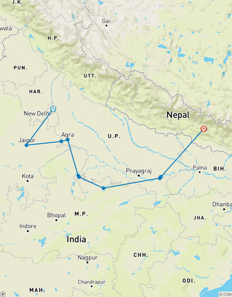 Circuito Lo mejor del norte de la India y Nepal