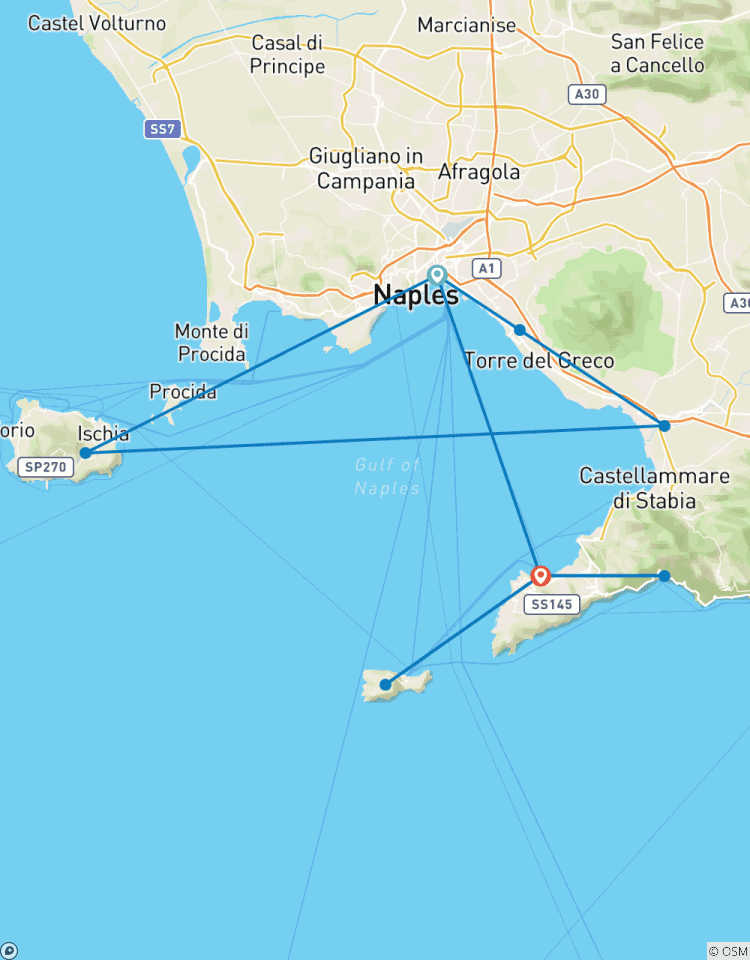Circuit gay à Naples, Capri et sur la côte amalfitaine - Des vacances LGBTQ+ en Italie. circuit