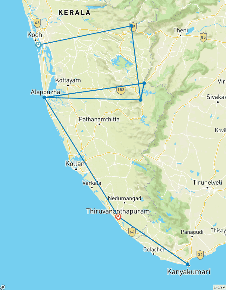 7-daagse rondreis naar Kerala-rondreis
