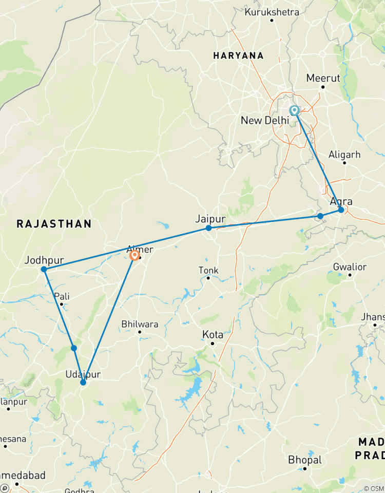 10 Dagen: Kleurrijk Rajasthan Delhi, Agra-Jaipur, Jodhpur, Udaipur, Pushkar-rondreis