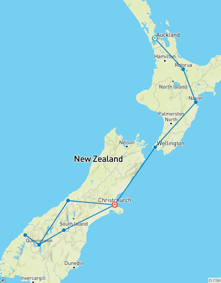 Atemberaubendes Neuseeland Rundreise