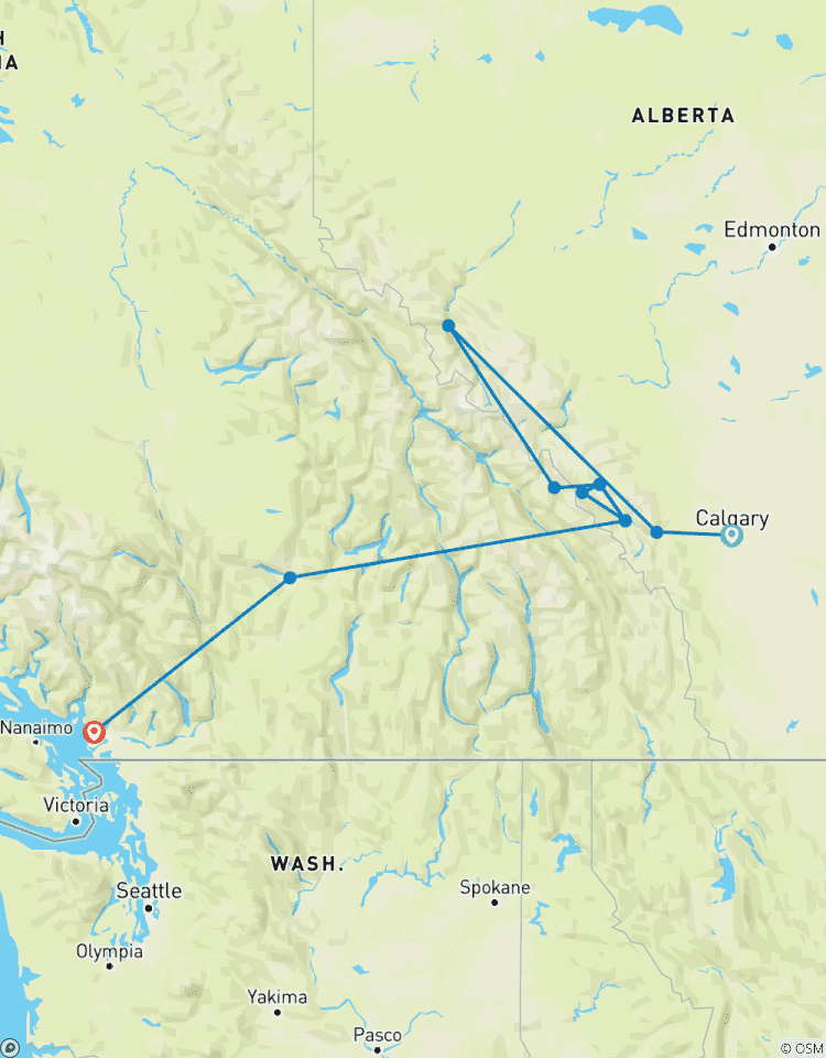 Spectacular Rockies and Glaciers of Alberta (Classic, 9 Days) (11 destinations) Tour