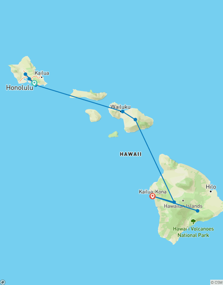 Hawaii mit Oahu, Maui & der Big Island (Klassiker, mit der Big Island) Rundreise