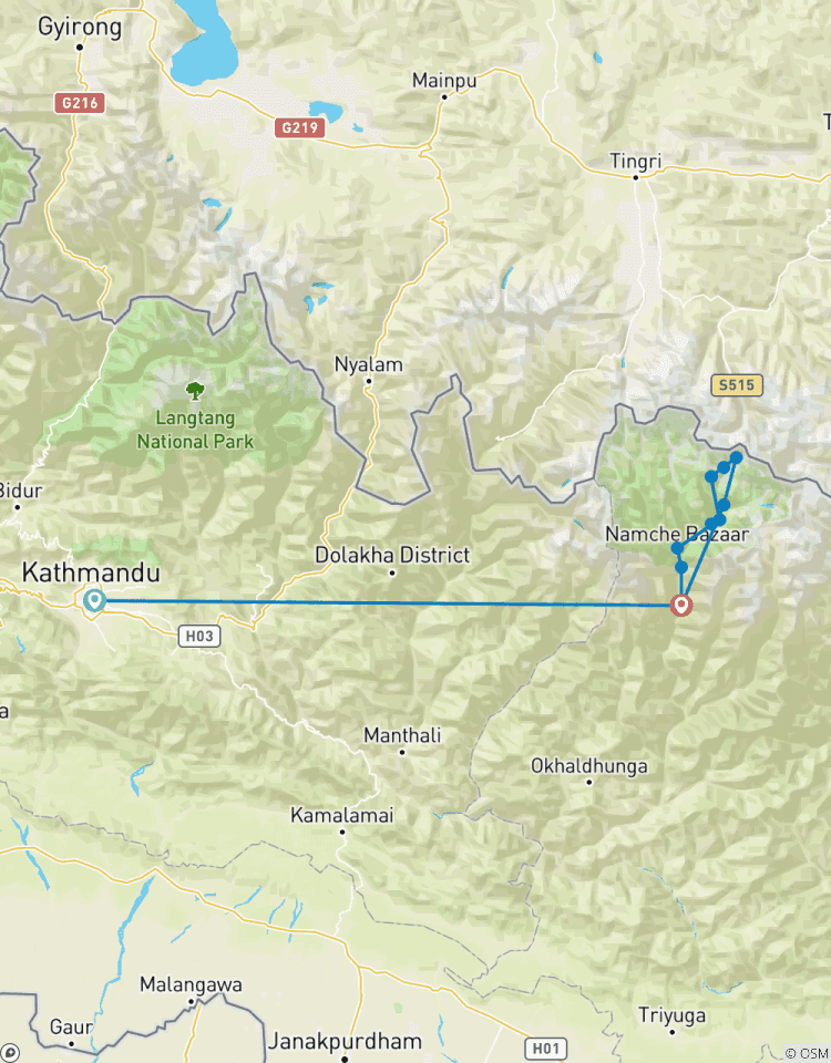 Trek de luxe au camp de base de l\'Everest circuit