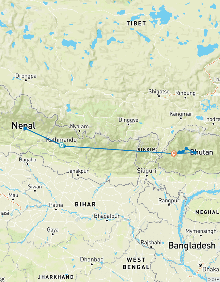 Découvrez le Bhoutan et le Népal circuit