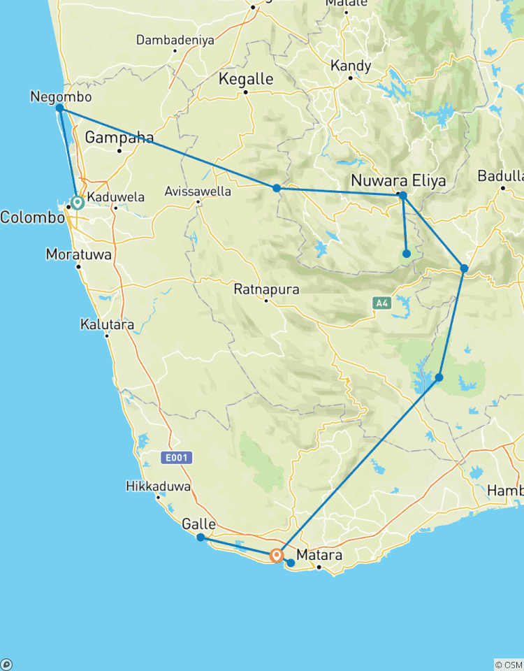 Entdeckungsreise Wandern und Wasserfälle in Sri Lanka Rundreise