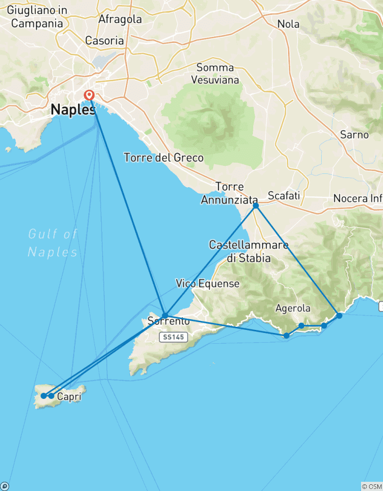 Circuito Lo más destacado de Sorrento, Capri y la costa Amalfitana en circuito privado