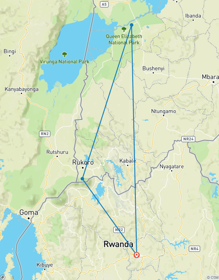 3 Tage Uganda Gorilla Treks und Safari-Fahrten Rundreise