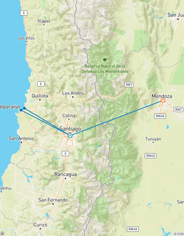 Border Crossing: Santiago de Chile & Mendoza Tour