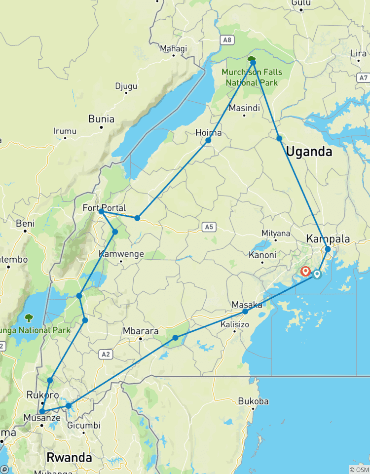 11-Tage Gorillas, Schimpansen und Lake Mburo Wildlife Safari Rundreise