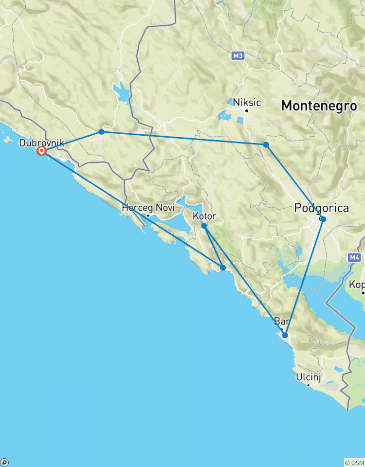 Buiten het seizoen Bosnië+Montenegro 5 dagen ontdekkingstocht vanuit Dubrovnik. UNESCO plaatsen. Natuur. Architectuur. Cultuur. Wijn. Keuken. Geschiedenis. Oude steden. Oude kloosters.-rondreis
