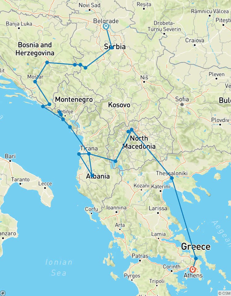 Petit groupe : Balkans cachés et Grèce circuit