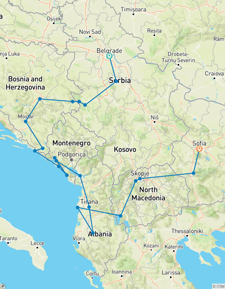 Petit groupe : Balkans cachés, 7 pays circuit