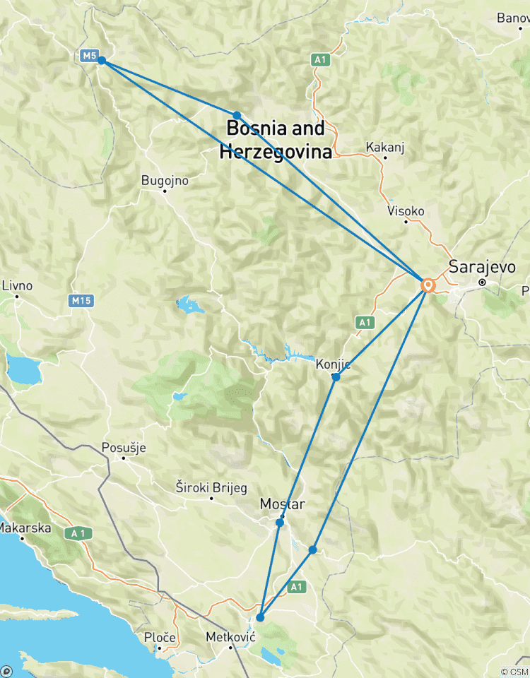 Circuito Paquete turístico de 4 días en Bosnia