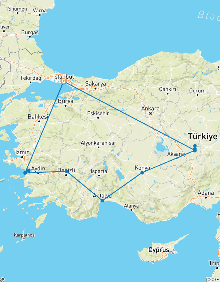 Turks fruit – een vakantie-arrangement – vertrek gegarandeerd – 10 dagen-rondreis