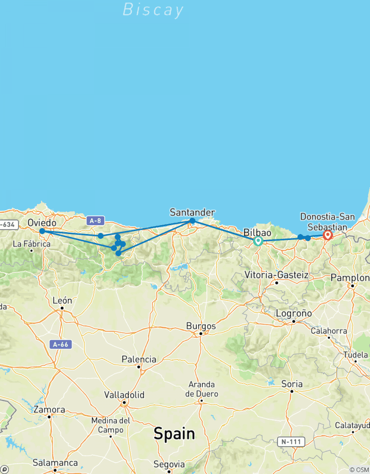 Historic Cities & Foothills of Northern Spain Tour