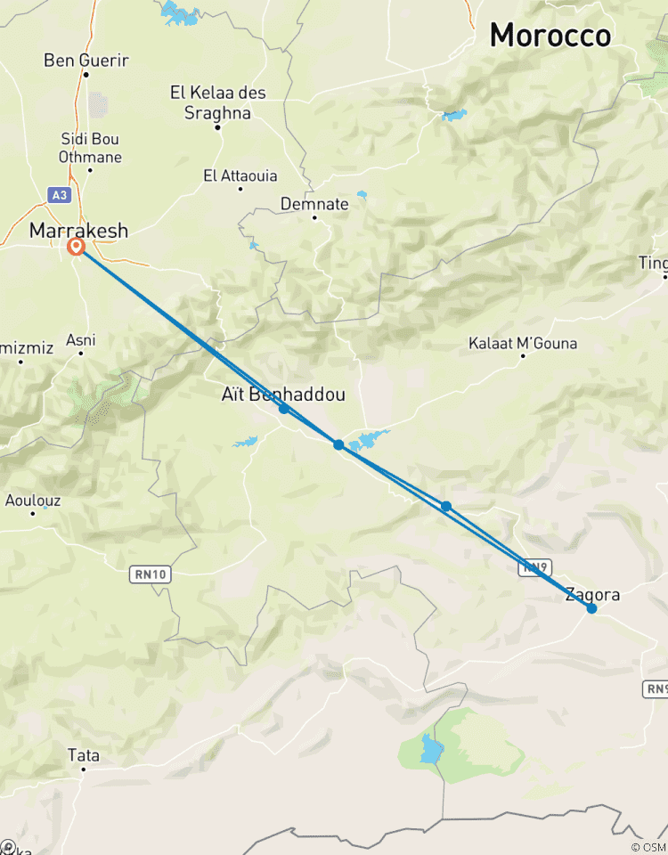 2 Tage Reise ZUM ZAGORA CAMP, DRAA TAL, ÜBERNACHTUNG IM ZELT Rundreise