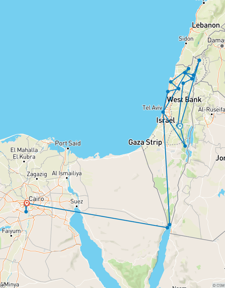 Circuito Israel y Egipto 10 días - 2+viajeros, hotel 4*