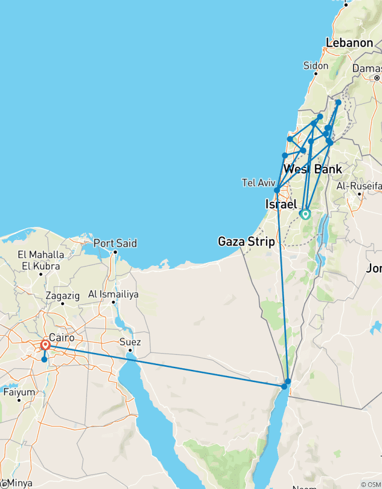 Circuito Israel y Egipto 10 días - 2+viajeros, hotel 5*