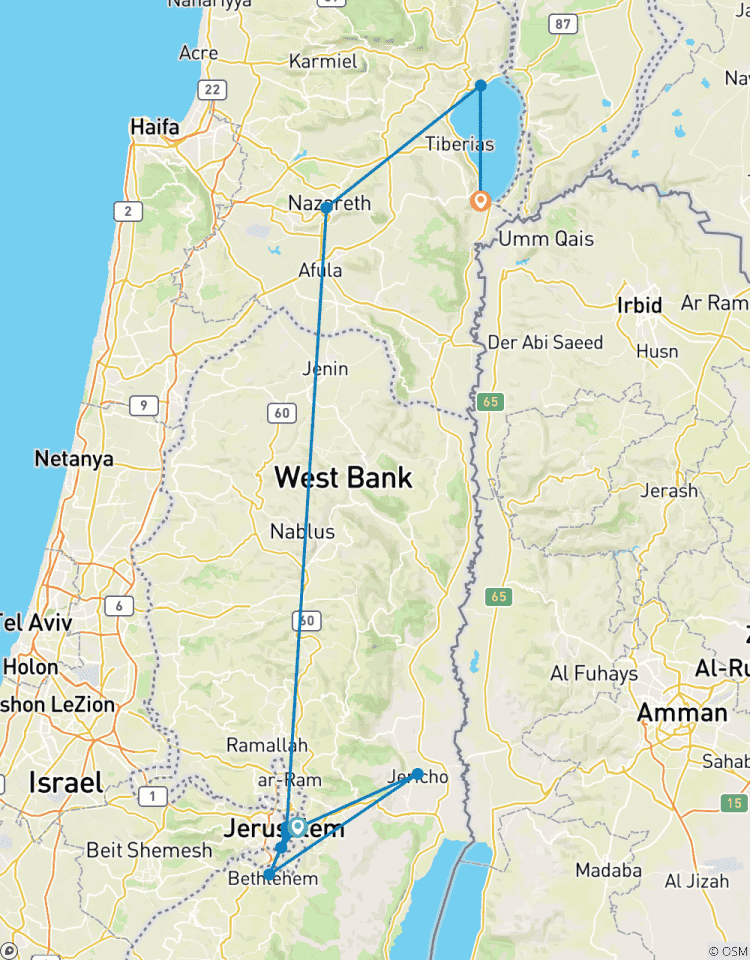 Christian Israel in 4 days (Single, 3* Hotel) Tour