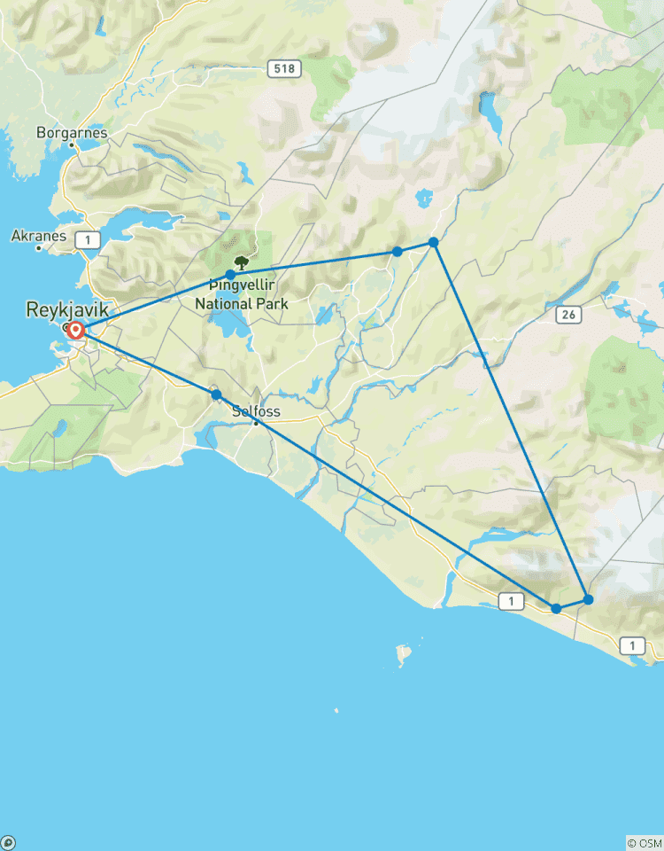 Circuito Senderismo, aguas termales y auroras boreales