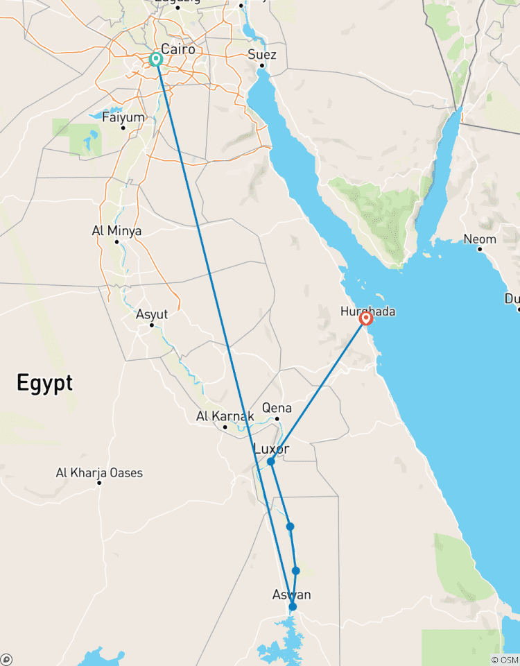 Spécial Égypte 10 jours : Le Caire- Assouan-Luxor & Hurghada en vol circuit