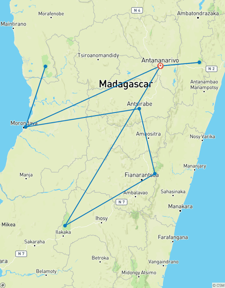 Circuit de 12 jours à la découverte de Madagascar circuit