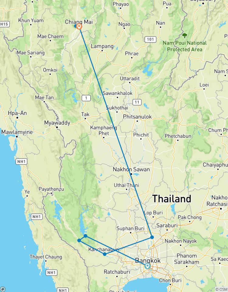 Aventure en Thaïlande : Bangkok, Chiang Mai et Street Food Crawls circuit