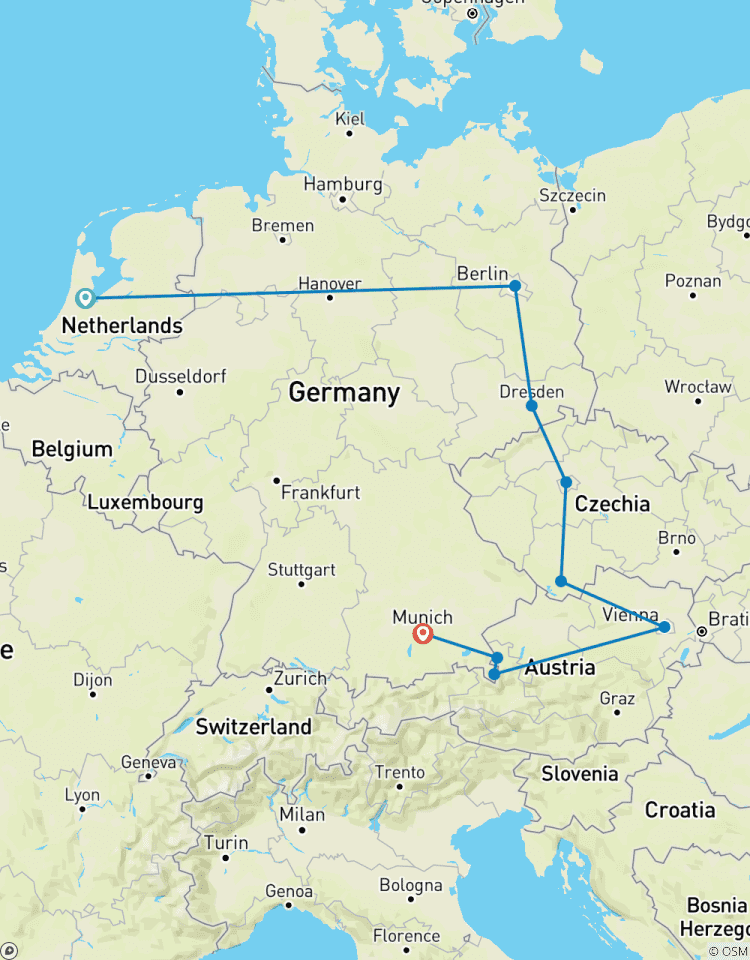 L\'essentiel de l\'Europe occidentale : Amsterdam, Berlin et les vues épiques circuit
