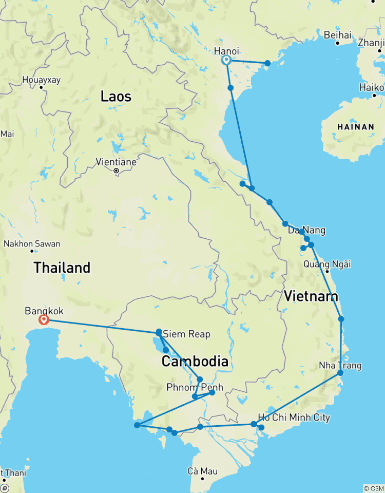 Asie du Sud-Est : Cambodge, Vietnam et grandes nuits à Bangkok - 27 jours circuit