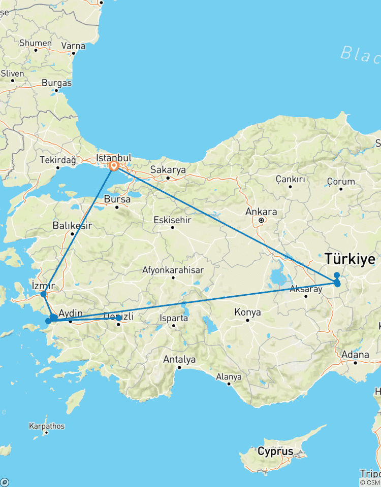 Circuito Circuito de 5 días por el triángulo de Turquía: Éfeso - Pamukkale - Capadocia