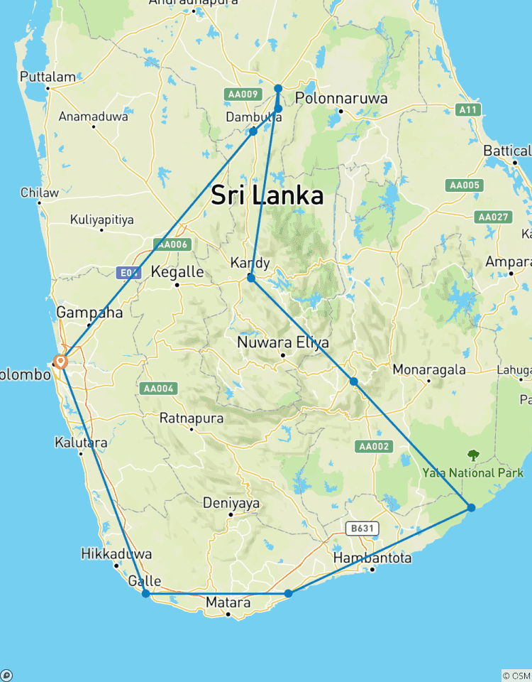 Zwei Wochen Sri Lanka Urlaub Rundreise