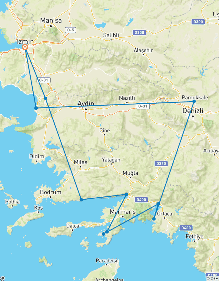 Circuito 8 días en bicicleta por Turquía, del Egeo al Mediterráneo