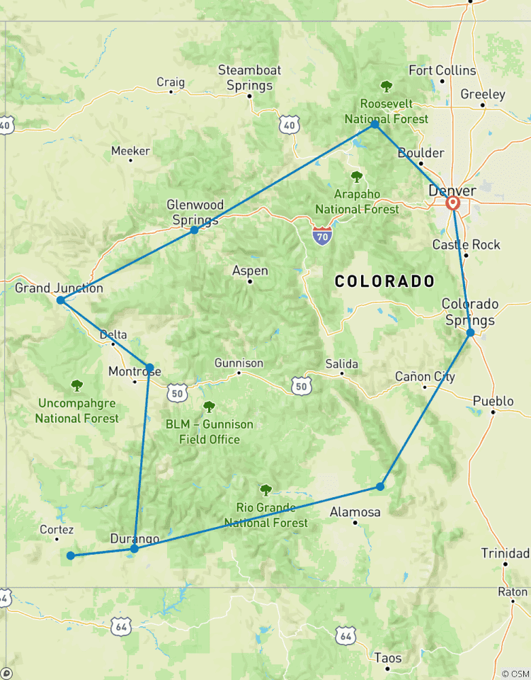 8 Tage durch die Nationalparks von Colorado: Berge, Wüsten & Canyons Rundreise