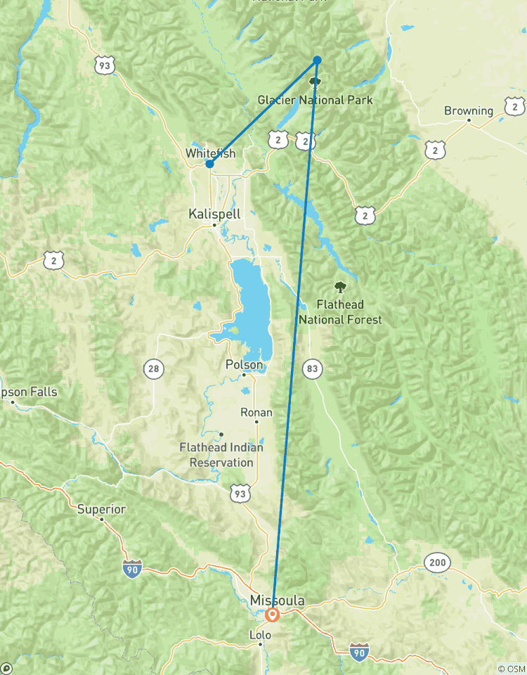 7 Tage-Reise zum Glacier National Park: Landschaftliche Wunder & Wildnis Rundreise