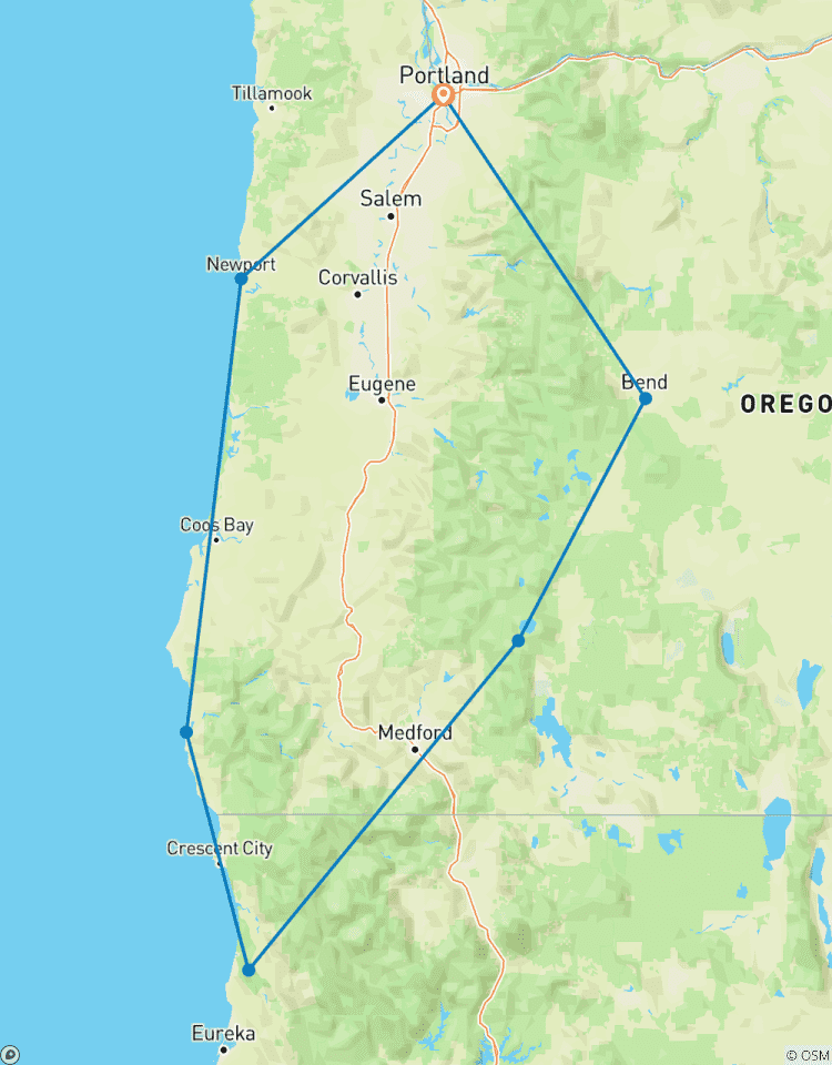7 Tage Oregon Süd EEntdecker: Küste, Wälder & Crater Lake Rundreise